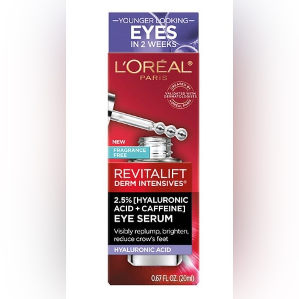 L'Oreal Paris Revitalift Derm Intensives 2.5% hyaluronic acid with caffeine